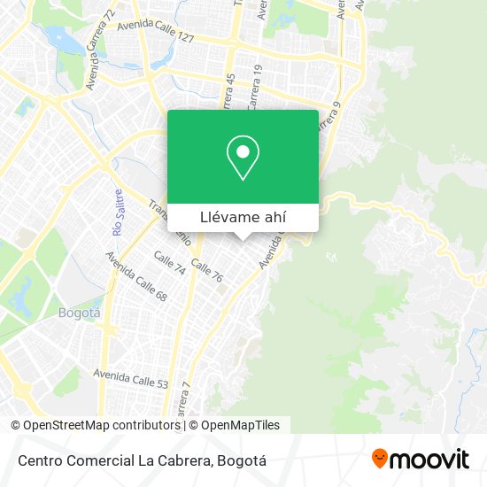 Mapa de Centro Comercial La Cabrera