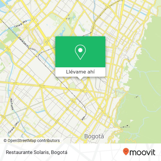 Mapa de Restaurante Solaris