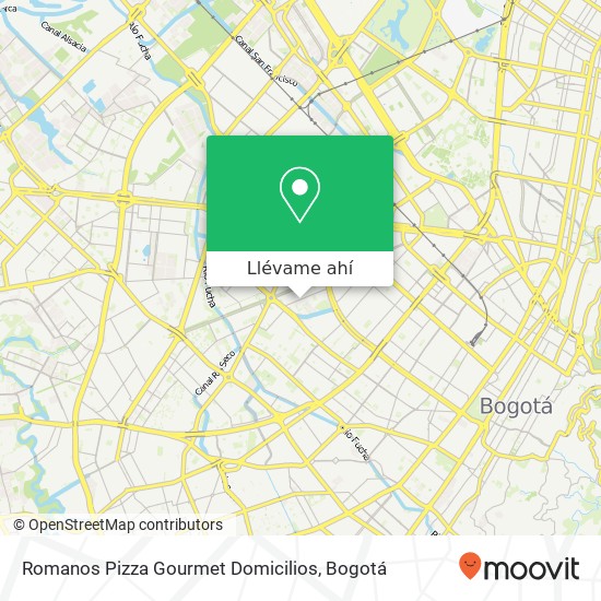 Mapa de Romanos Pizza Gourmet Domicilios