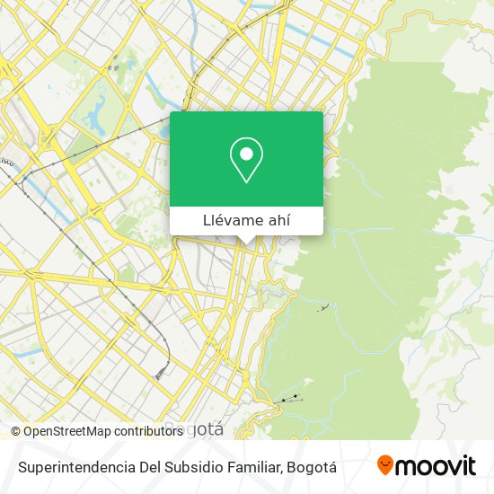 Mapa de Superintendencia Del Subsidio Familiar