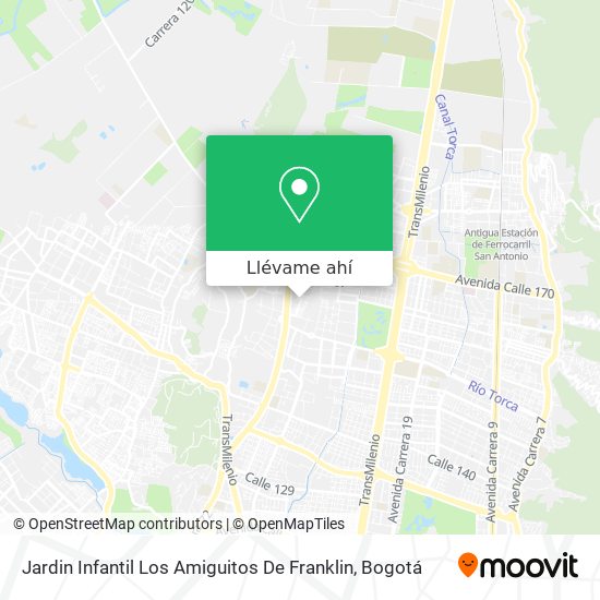 Mapa de Jardin Infantil Los Amiguitos De Franklin