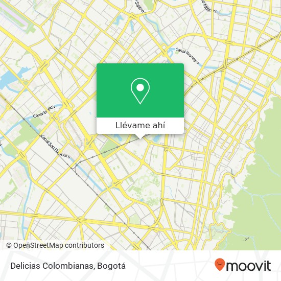 Mapa de Delicias Colombianas