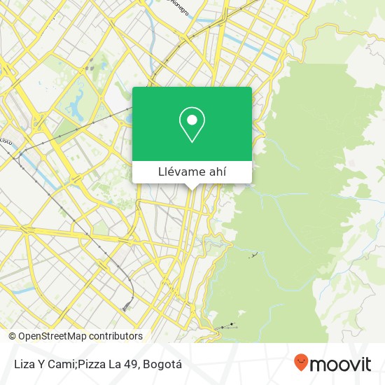 Mapa de Liza Y Cami;Pizza La 49