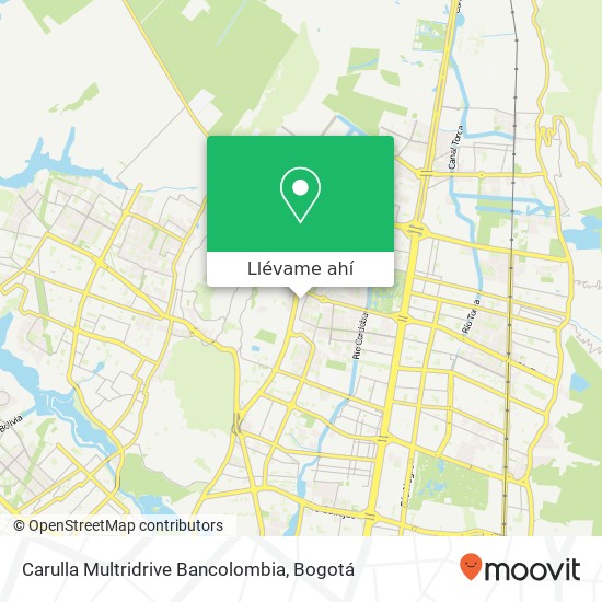 Mapa de Carulla Multridrive Bancolombia