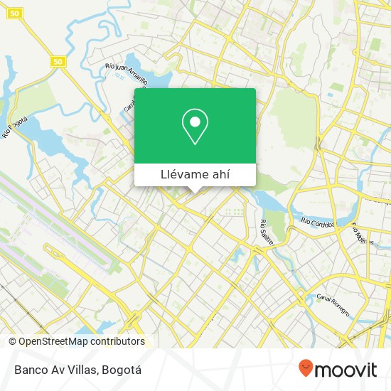 Mapa de Banco Av Villas