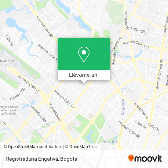 Mapa de Registraduria Engativá