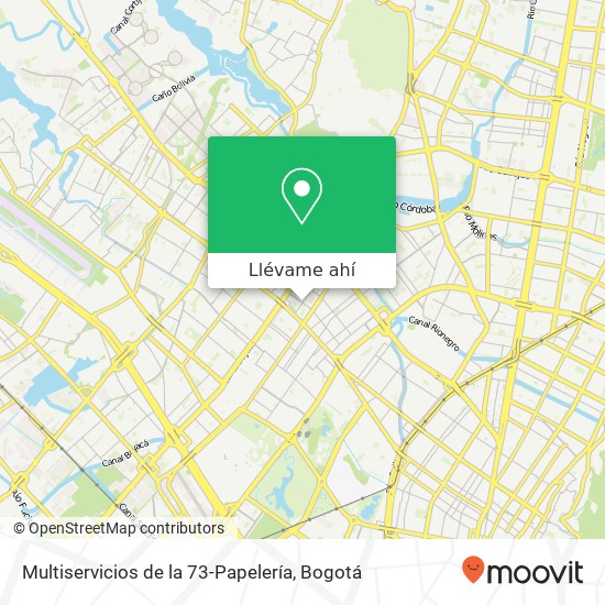 Mapa de Multiservicios de la 73-Papelería