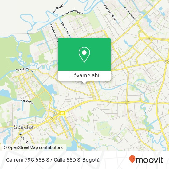 Mapa de Carrera 79C 65B S / Calle 65D S