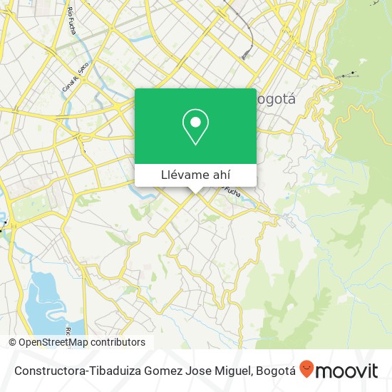 Mapa de Constructora-Tibaduiza Gomez Jose Miguel