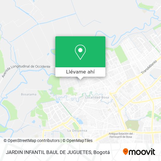 Mapa de JARDIN INFANTIL BAUL DE JUGUETES