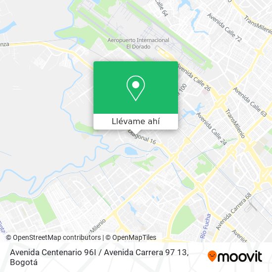 Mapa de Avenida Centenario 96I / Avenida Carrera 97 13