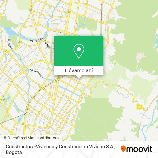Mapa de Constructora-Vivienda y Construccion Vivicon S.A.