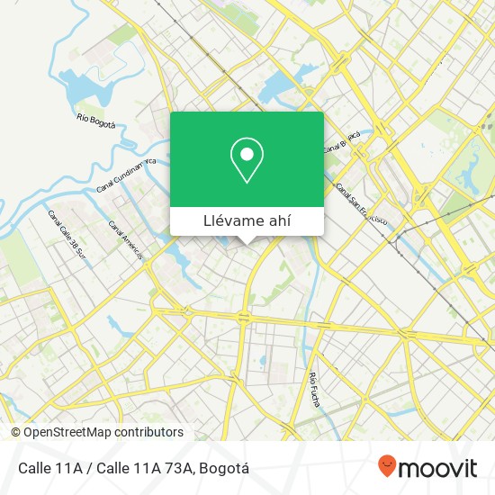 Mapa de Calle 11A / Calle 11A 73A