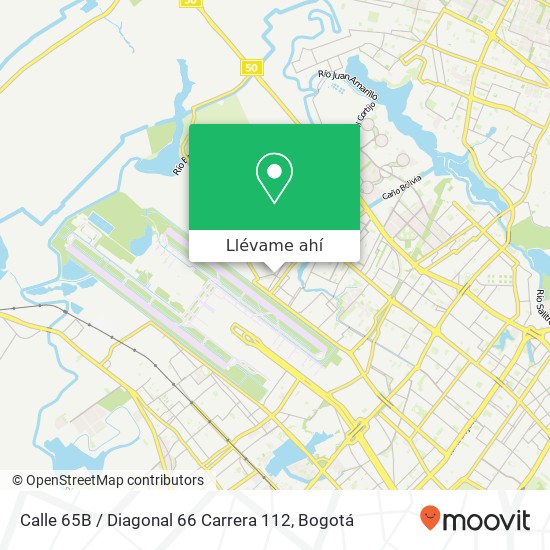 Mapa de Calle 65B / Diagonal 66 Carrera 112