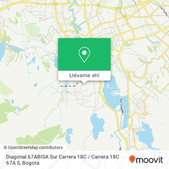 Mapa de Diagonal 67ABISA Sur Carrera 18C / Carrera 18C 67A S