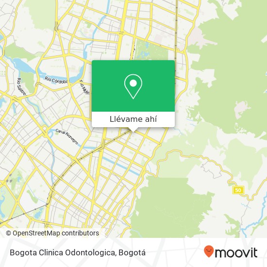 Mapa de Bogota Clinica Odontologica