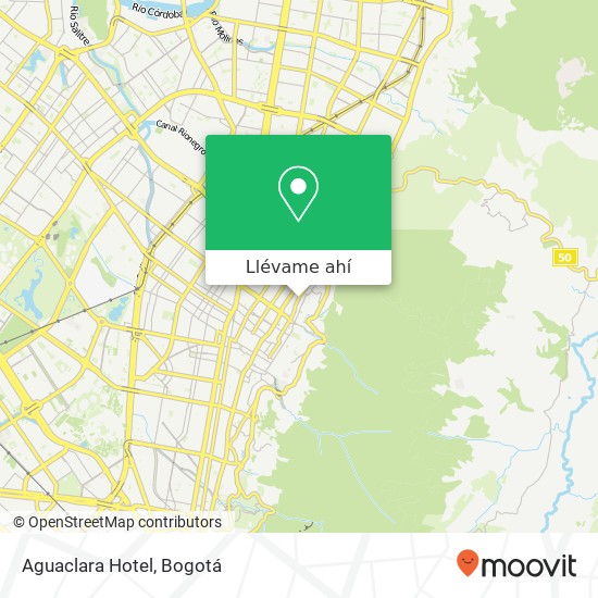 Mapa de Aguaclara Hotel