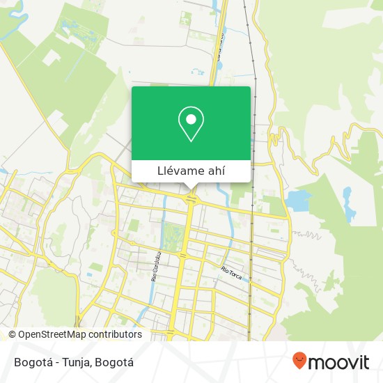 Mapa de Bogotá - Tunja