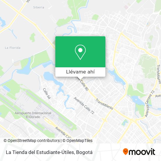 Mapa de La Tienda del Estudiante-Útiles