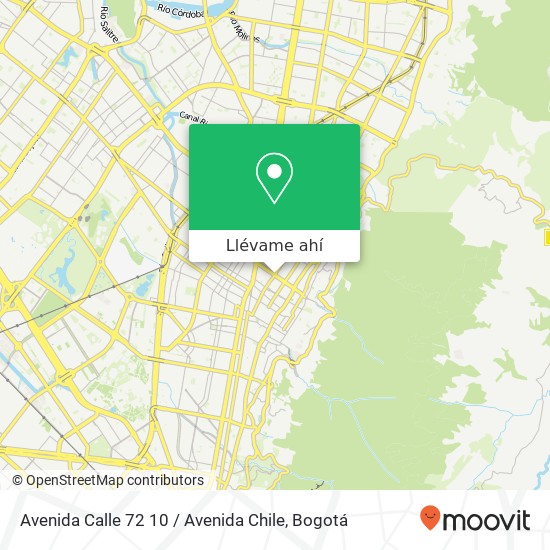 Mapa de Avenida Calle 72 10 / Avenida Chile