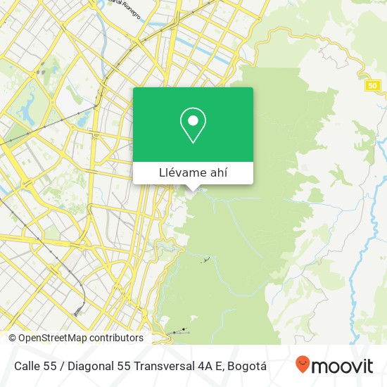 Mapa de Calle 55 / Diagonal 55 Transversal 4A E