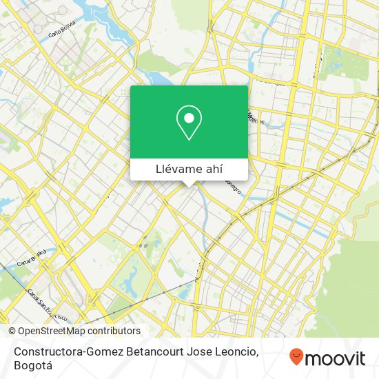 Mapa de Constructora-Gomez Betancourt Jose Leoncio