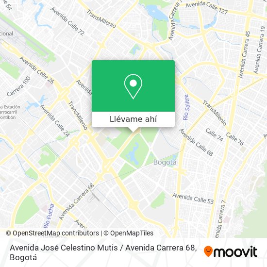 Mapa de Avenida José Celestino Mutis / Avenida Carrera 68