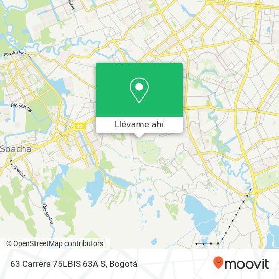 Mapa de 63 Carrera 75LBIS 63A S