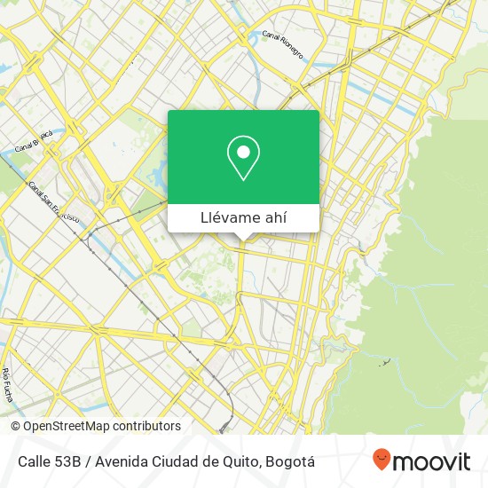 Mapa de Calle 53B / Avenida Ciudad de Quito