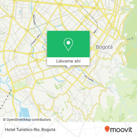 Mapa de Hotel Turistico Rio