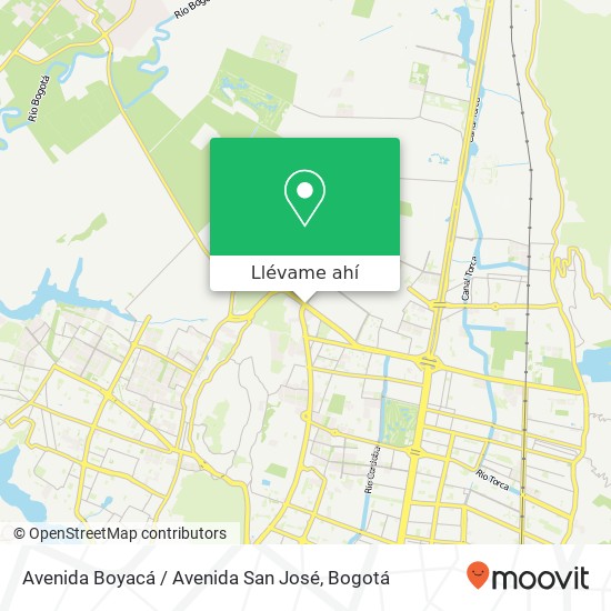 Mapa de Avenida Boyacá / Avenida San José