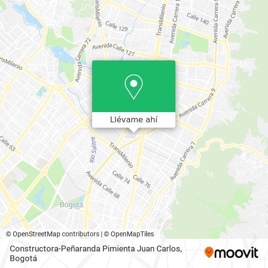 Mapa de Constructora-Peñaranda Pimienta Juan Carlos