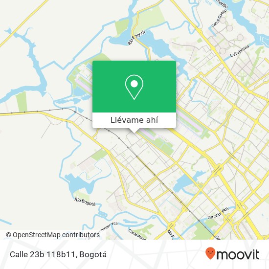 Mapa de Calle 23b 118b11