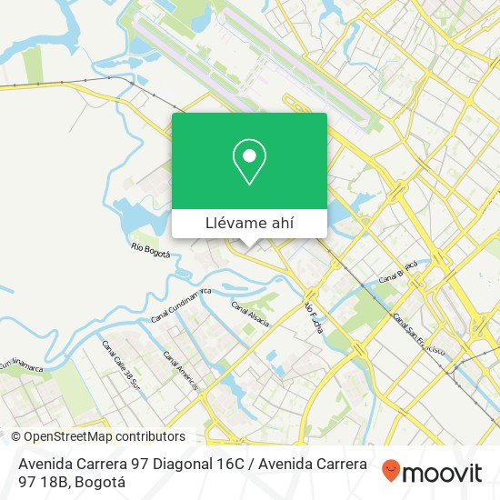 Mapa de Avenida Carrera 97 Diagonal 16C / Avenida Carrera 97 18B