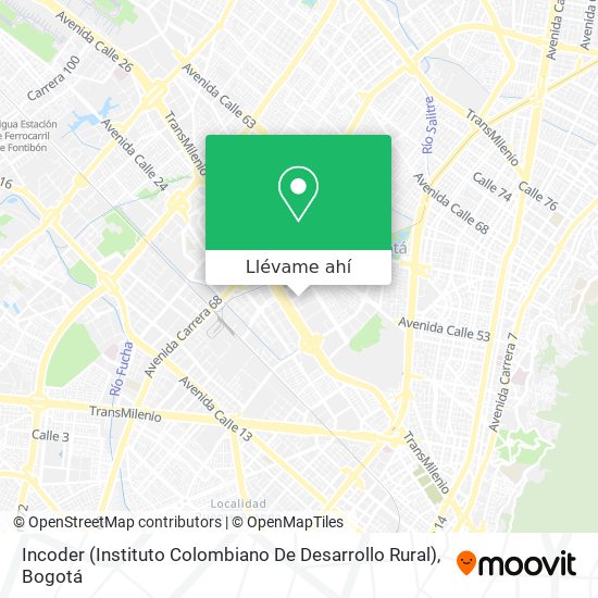 Mapa de Incoder (Instituto Colombiano De Desarrollo Rural)