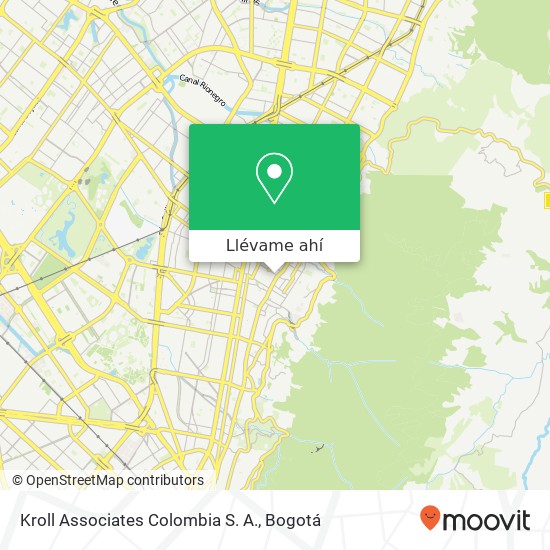 Mapa de Kroll Associates Colombia S. A.