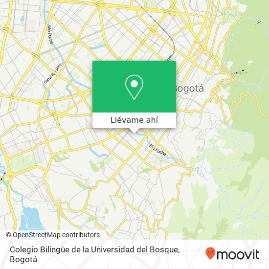 Mapa de Colegio Bilingüe de la Universidad del Bosque