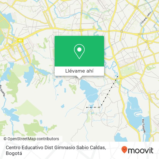 Mapa de Centro Educativo Dist Gimnasio Sabio Caldas