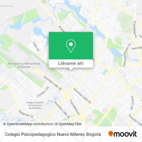 Mapa de Colegio Psicopedagogico Nuevo Milenio