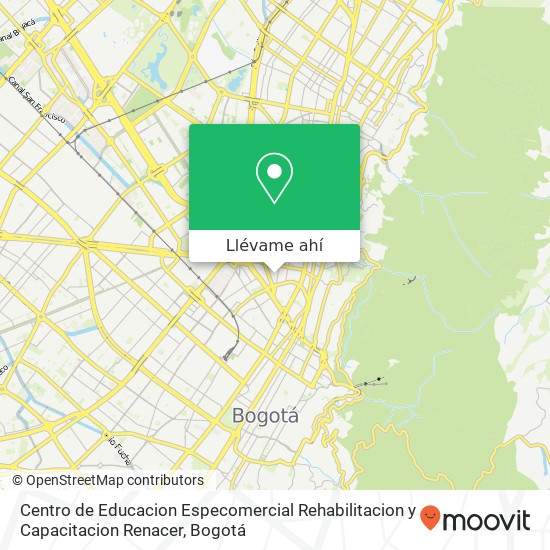 Mapa de Centro de Educacion Especomercial Rehabilitacion y Capacitacion Renacer