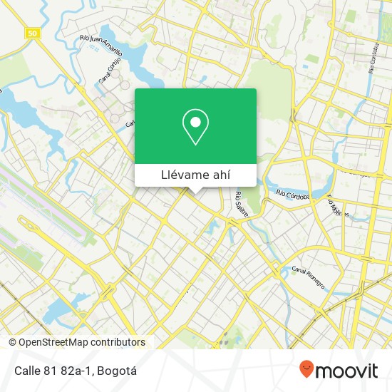 Mapa de Calle 81 82a-1