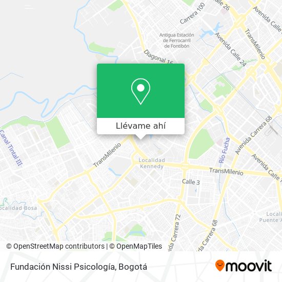 Mapa de Fundación Nissi Psicología