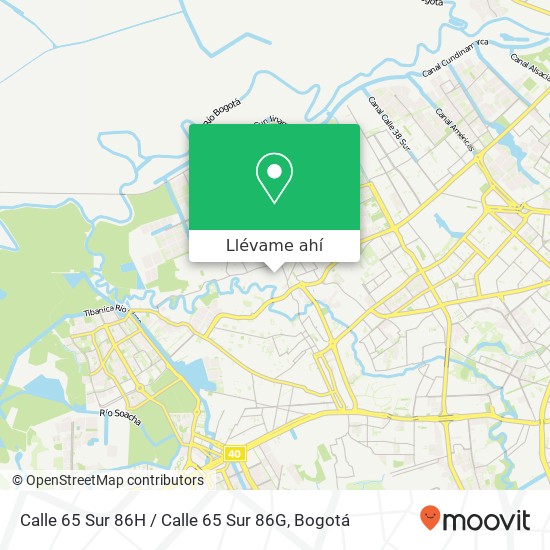 Mapa de Calle 65 Sur 86H / Calle 65 Sur 86G