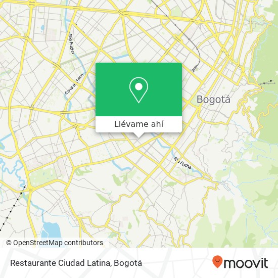 Mapa de Restaurante Ciudad Latina