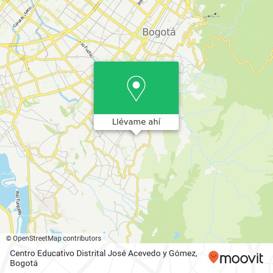 Mapa de Centro Educativo Distrital José Acevedo y Gómez