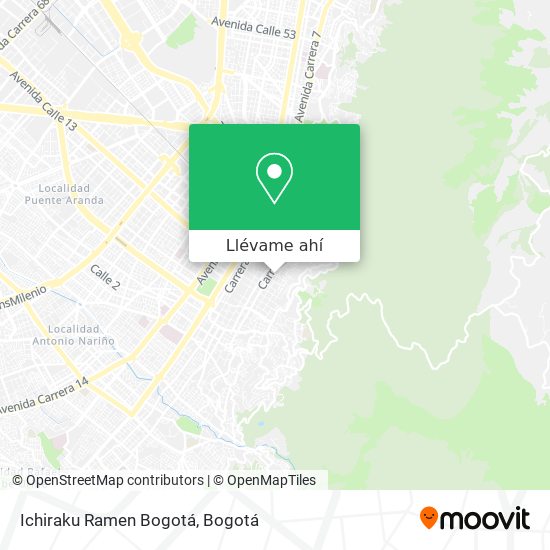 Mapa de Ichiraku Ramen Bogotá