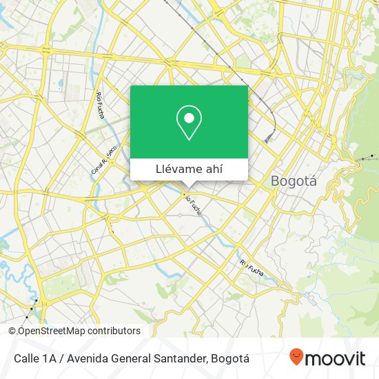 Mapa de Calle 1A / Avenida General Santander