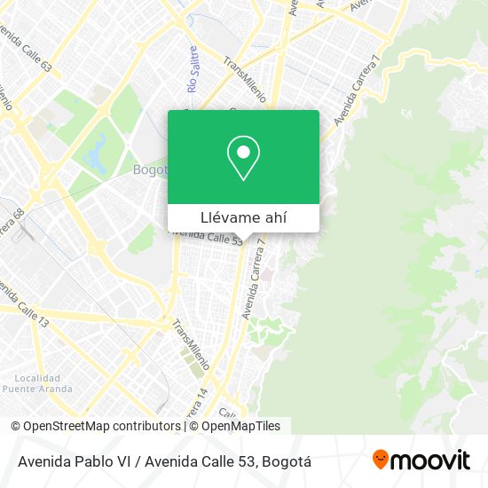 Mapa de Avenida Pablo VI / Avenida Calle 53