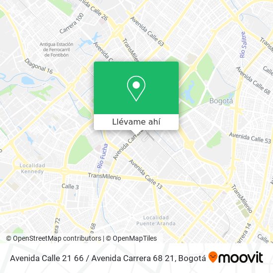 Mapa de Avenida Calle 21 66 / Avenida Carrera 68 21