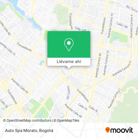 Mapa de Auto Spa Morato